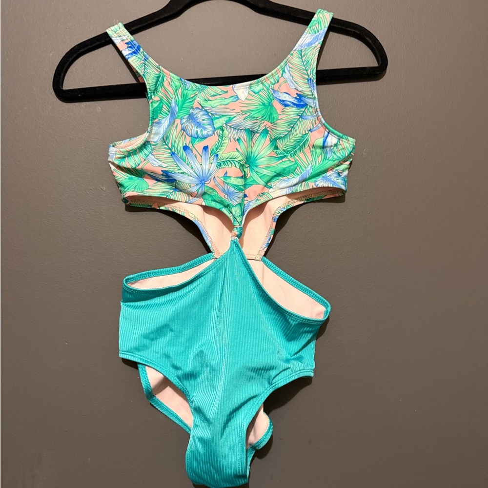 Art Class Pastel Leaf Swimsuit